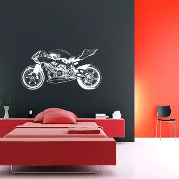 samolepka Sablio Samolepka na zeď: Motorka 2 - 90x45