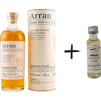 Whisky Arran Quarter Cask 9y 0,7l 56,2% Tuba + miniatura