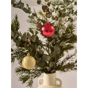 Vánoční dekorace Sinsay - Balení 40 vánočních koulí - červená - 316HF-33X - 316HF-33X-ONE