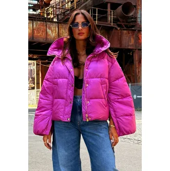 Dámský kabát Dámská bunda PINKO IMPASTO IMBOTTITO 105656A2TFW57 růžová Velikost: M