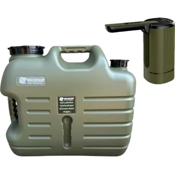 Kempingové nádobí Holdcarp Set kanystr+automatický kohoutek Smart Rechargeable Tap+Cubic Water Carrier 25l