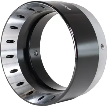 Výfuk pro motocykl Zakončení koncovky výfuku KHROME WERKS pro výfuky s vnějším průměrem 11,5 cm (4,5") BLACK POWDERCOATED TURBINE TIP