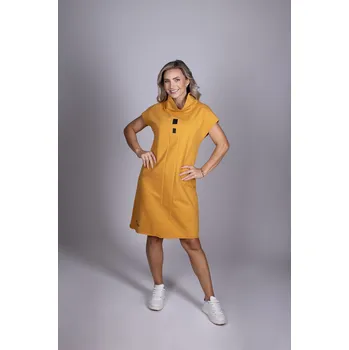 Dámské šaty Tunika k legínám Barva: Petrolejová, Velikost: L