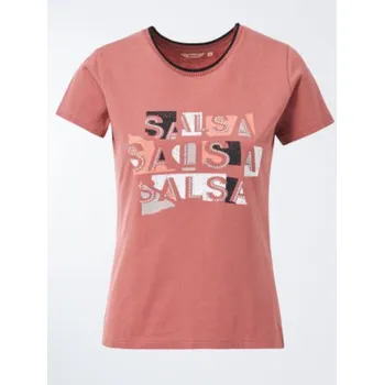 Dámské tričko Salsa Jeans dámské tričko s ozdobnými kamínky 20000422-5609807579167