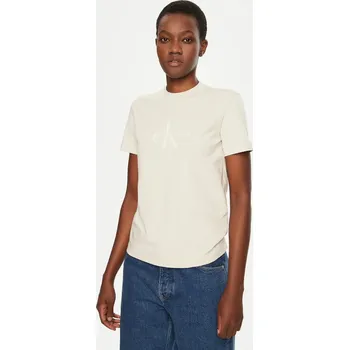 Dámské tričko Calvin Klein dámské béžové tričko 20009601-8720639915125