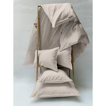 Povlečení Pure Stella BÉŽOVÉ BIO BAVLNĚNÉ POVLEČENÍ LATTE Velikost povlečení: cícha 140x200cm + povlak 70x90cm