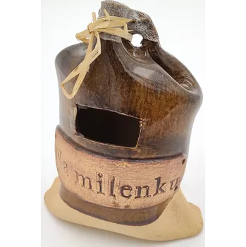 Pokladnička Hliněná Pokladnička Na milenku 12cm (Pokladnička Na milenku)