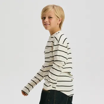 Dětská móda Reserved - Dlouhý bavlněný rukáv 2 ks - krémová - 054FI-01X - 054FI-01X-158