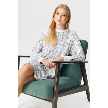 Dámská noční košile Hřejivá noční košile DKNY Falling for Fall krátká