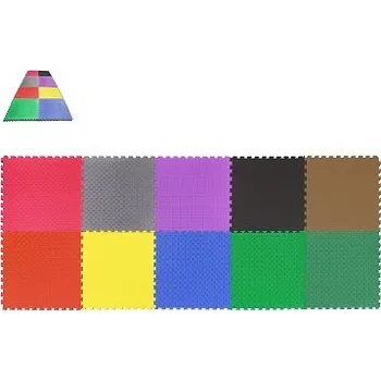 podložka na cvičení TATAMI PUZZLE podložka - Dvoubarevná - 50x50x2,0 cm podložka fitness béžová-hnědá