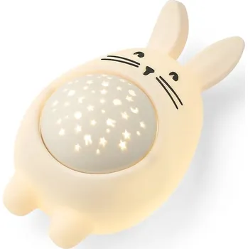 Lampička Lampa s reproduktorem Liewood Manuel Rabbit Sound and Projector lamp LW20118.9BYA béžová 01X, vel. ONE SIZE