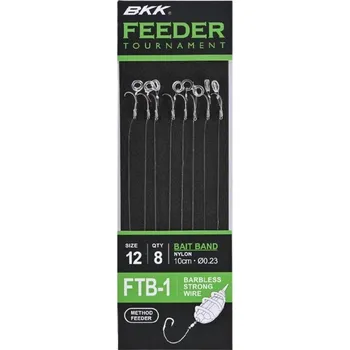 Rybářský háček BKK Návazec Feeder Tournament FTB-1 Bait Band Rigs Velikost 16 8ks