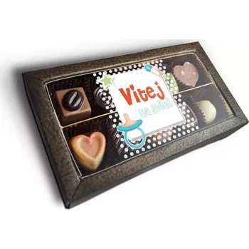 Bonboniéra Sablio Pralinky Vítej na světě 2 - 10 ks pralinek