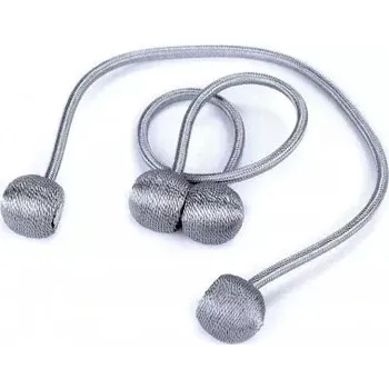 Příslušenství pro záclonu a závěs Sablio Dekorační úvaz na závěsy s magnetem - fialová