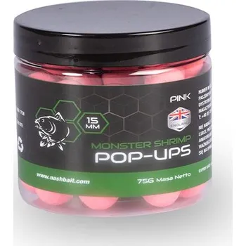 Boilies Nash Pop-Up Monster Shrimp Pink 75g 12mm
