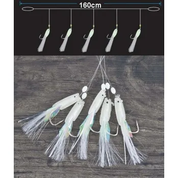 Aquantic Návazcový systém Mackerel VI Velikost 1/0 0,60mm 160cm