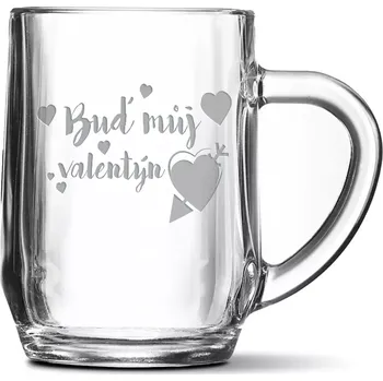 Sklenice Sablio Půllitr Buď můj Valentýn: 0,5