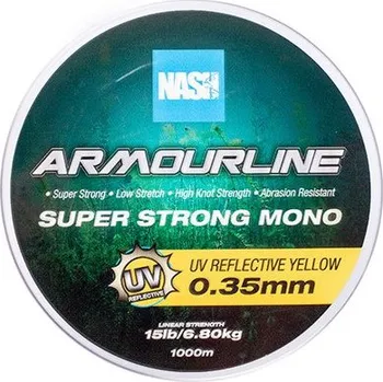 Nash Vlasec Armourline Mono UV Yellow 1000m 0,30mm 5,44kg