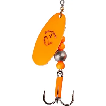 Umělá nástraha Savage Gear Třpytka Caviar Spinner Velikost 4 14g Fluo Orange