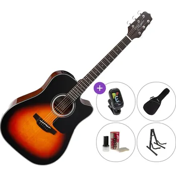 Elektroakustická kytara Takamine GD30CE SET 2 Brown Sunburst Elektroakustická kytara Dreadnought