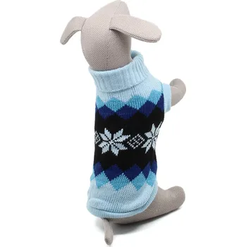 Obleček pro psa Vsepropejska Snuffy svetr pro psa Barva: Modrá, Délka zad (cm): 36-38, Obvod hrudníku: 38 - 50 cm