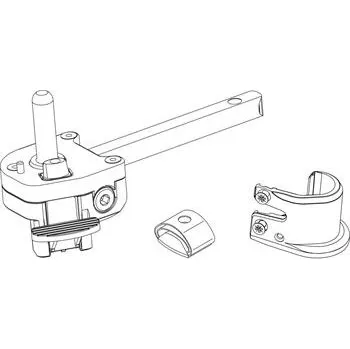 Okno MACO RUSTICO aretační kloub BLR, přímý hák/čep, vel. L110, levá, černá (102054)