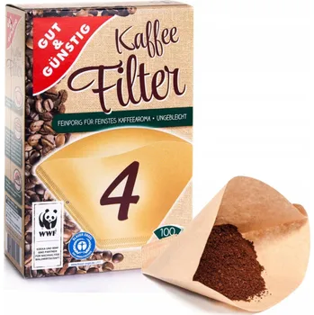 Filtr do kávovaru Kávové filtry GUT & GÜNSTIG Size 4, 100 ks