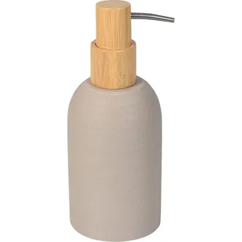 Dávkovač mýdla Sapho Riko Dávkovač mýdla na postavení, béžová/bambus, 8575