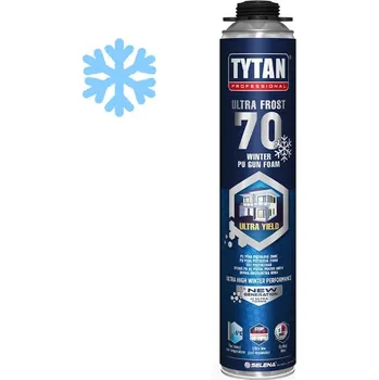 Montážní pěna TYTAN ULTRA FROST 70 montážní PUR pěna pistolová zimní 870 ml