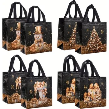 Dárková taška Kosmetický svět Vánoční netkaná dárková taška 23x21,5x11 cm Design: Dárky