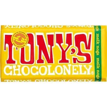 Čokoláda Tony's mléčná čokoláda s nugátovými kousky 180 g