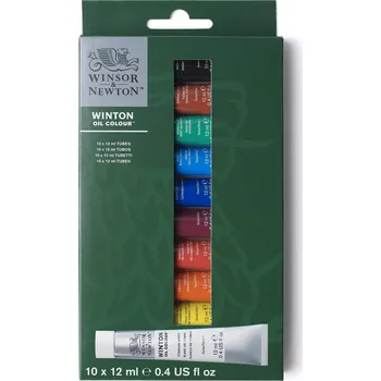 Olejová barva Olejové barvy Winsor & Newton Winton 12 ml, sada 10 ks