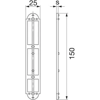 MACO RUSTICO podložka pro deskový držák/hák MV odstup 13 mm, 3 mm, černá (41882)