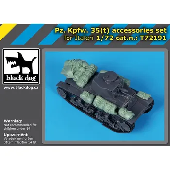Plastikový model Blackdog 1/72 Pz. Kpfw. 35(t) Italeri accessories set (for Italeri)