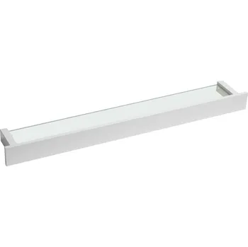 Drátěná police Sapho Patron Skleněná police 78cm, bílá, PX785W