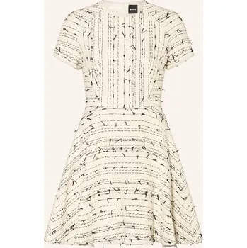 Dámské šaty Boss Dámské Bouclé Šaty Datarni, krémová / černá, 46