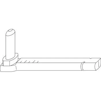 MACO RUSTICO závěsný hák/čep BLR se stranovým seřízrním, vel.L135, černá(209419)