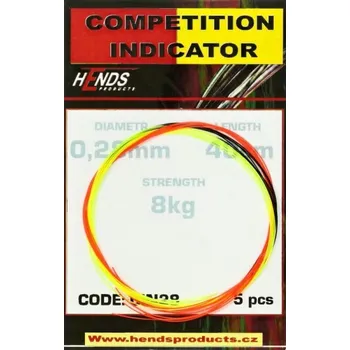 Dvoubarevný indikátor Hends Bicolour Competition Indicator 40 cm, 0,26 mm, 6,0 kg
