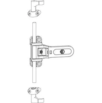 Okno MACO RUSTICO tyčový západkový uzávěr bez uzavíracího čepu/desky, černá (104035)