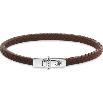 Náramek Rebel & Rose RR-L0176-S-M náramek Xtra Small Braided Cognac