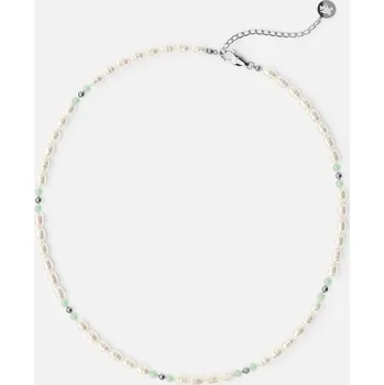 Náhrdelník MATCHA PEARL NECKLACE, stříbrná - 40 + 5 cm