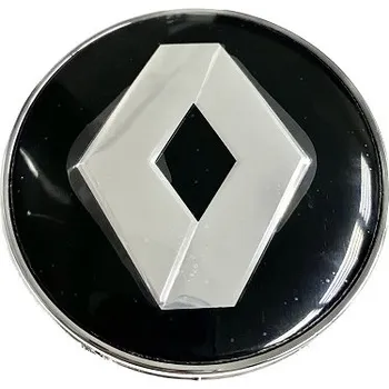 Poklice na kolo Poklička kolo, středová krytka kola černá/chrom RENAULT 60mm