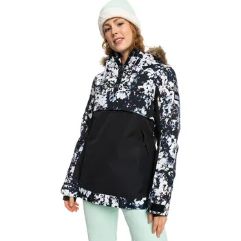 Roxy Shelter TRUE BLACK BLACK FLOWERS M