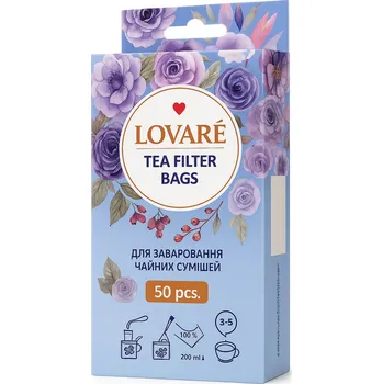 Sítko na čaj Papírové filtry na čaj LOVARÉ, 50 ks