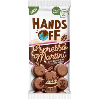 Čokoláda Hands Off mléčná čokoláda s příchutí Espresso Martini 100 g