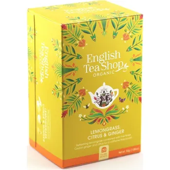 Čaj ETS - Lemongrass, Citrus & Ginger, 20 sáčků