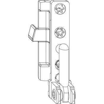 Okno MACO spodní ložisko DT130, 4/15 mm, levé, 130 kg, stříbrné (55493)
