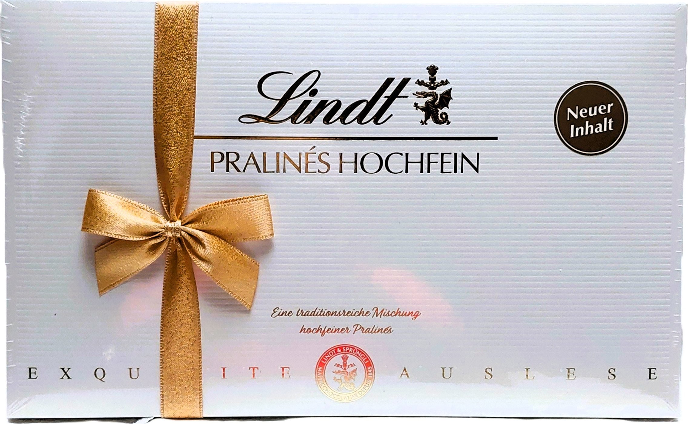 LINDT PRALINÉS HOCHFEIN ( MINIMÁLNÍ TRVANLIVOST 8/26) - bonboniéra - 11 druhů pralinek 200g