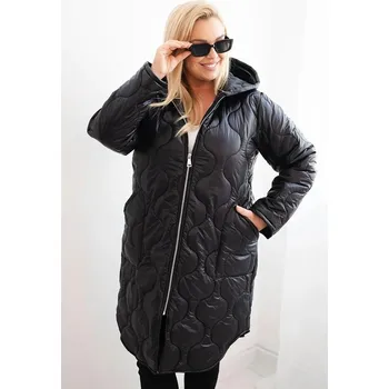 Zimní prošívaná bunda s kapucí model 5343 černá