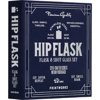 Úložný box Printworks, Sada doplňků pro alkohol Printworks The Essentials, tmavě modrá, 4 díl. - Formadore